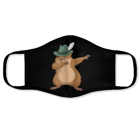 Groundhog Marmot for a Marmot lover groundhog fan Face Masks