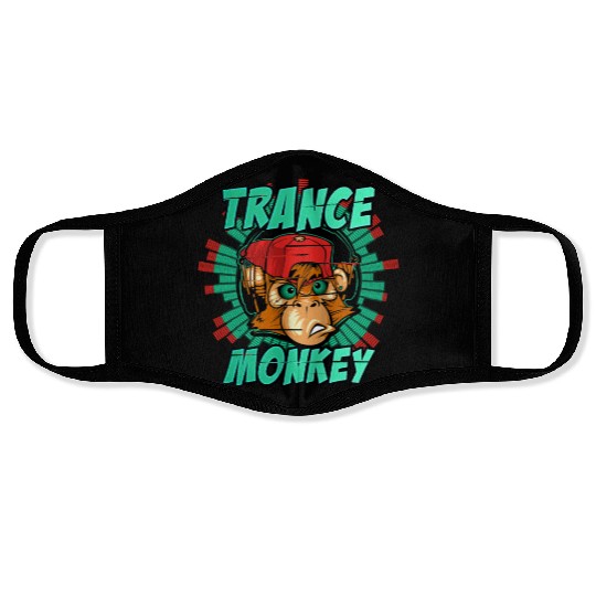 Trance Monkey Face Masks