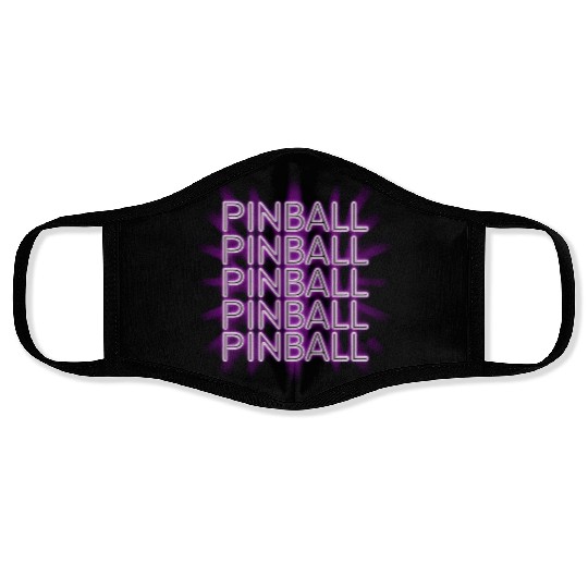 Pinball Purple Neon Face Masks
