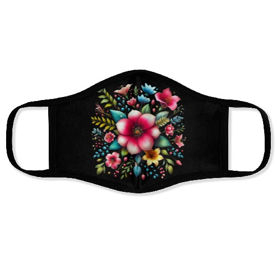 Beautiful Bouquet: Suitable for summer Face Masks