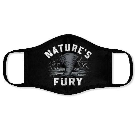 Tornado Chasing Adventures: Embrace Nature's Fury Face Masks