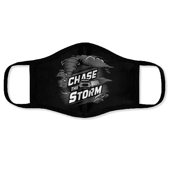 Tornado Chasing Adventures: Embrace Nature's Fury Face Masks