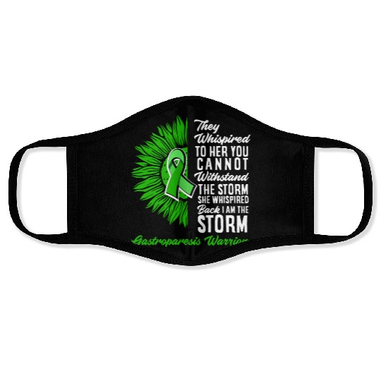 Motivational Storm Gastroparesis Awareness Face Masks