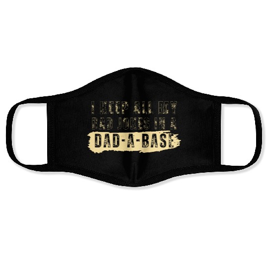 Funny dad jokes from son or daughter fathers day Face Masks