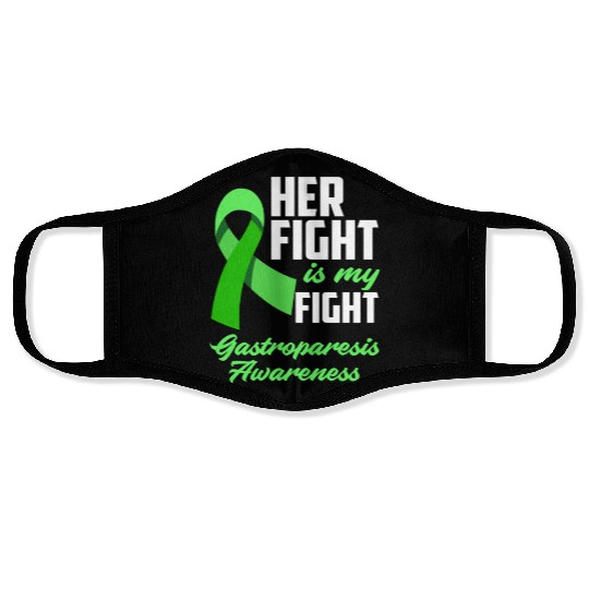 Her Fight My Fight Gastroparesis Awareness Face Masks