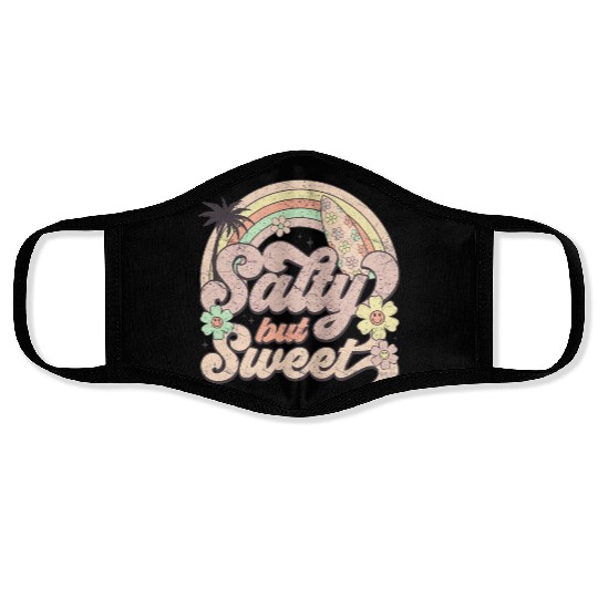 Salty but Sweet - Retro Summer Design Face Masks