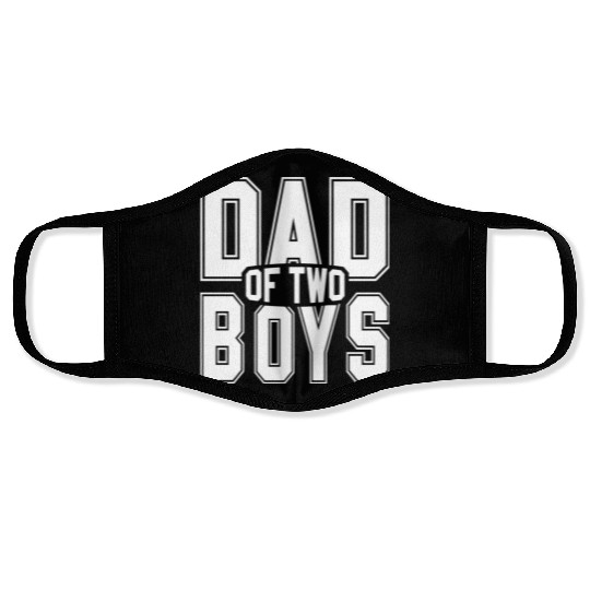 Funny Dad of 2 Boys Father's Day Face Masks