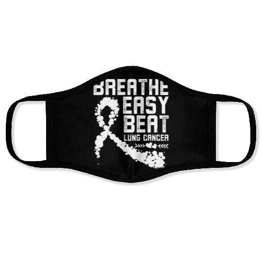 Breathe Easy Beat Lung Cancer Awareness Warriors Face Masks