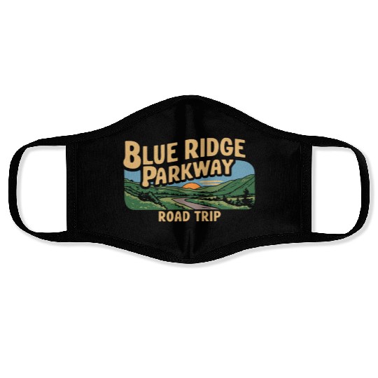 Blue Ridge Parkway Road Trip Adventure Face Masks