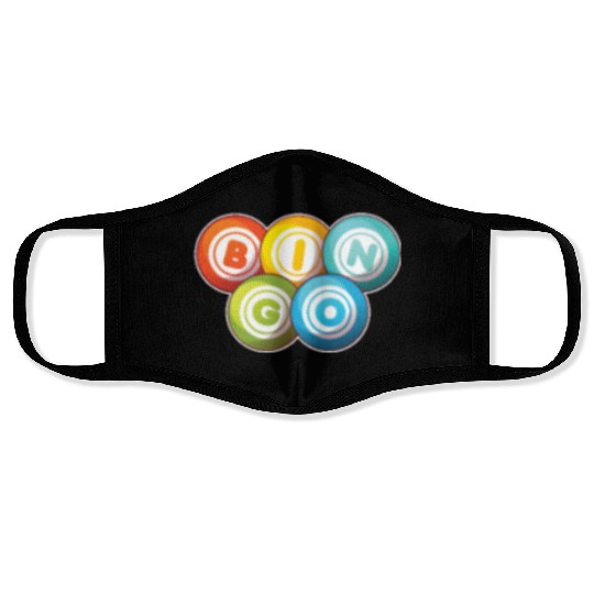 Bingo Logo Emblem Caller Daubers Professional Face Masks