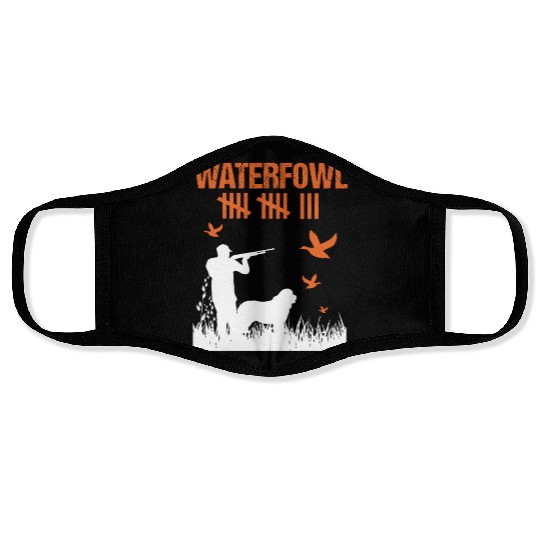 Funny Waterfowl Hunting Score Card Duck Hunting Face Masks