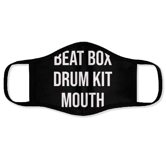 Beatbox Drum Kit Mouth Funny Drummer Hiphop Face Masks
