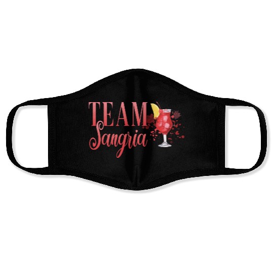 Cocktail Bartender Team Sangria Face Masks
