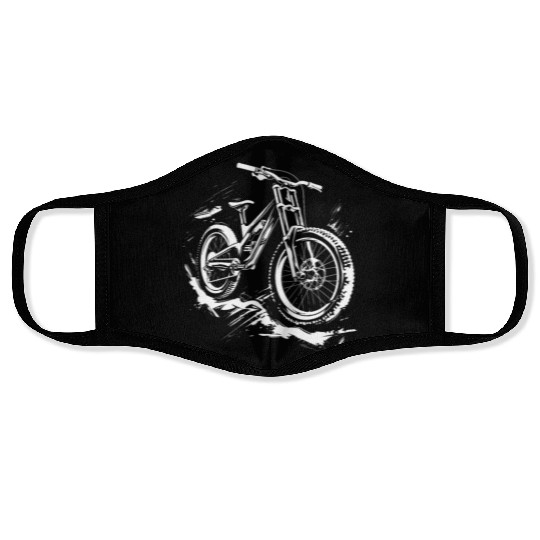 Mountain Biker Drawing Face Masks