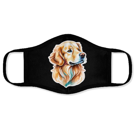 Golden Retriever Golden Retriever Face Masks