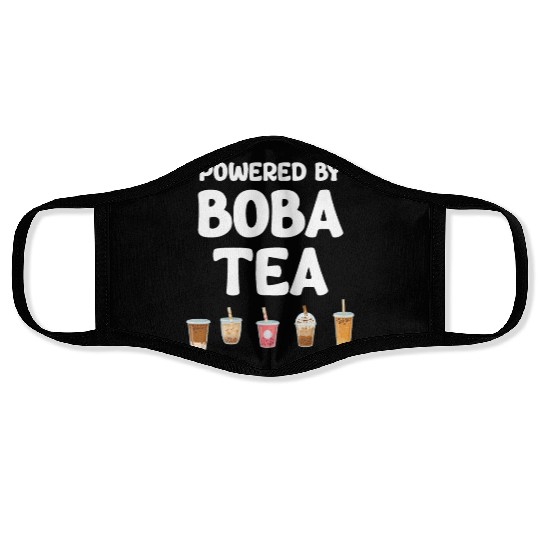 Powered By Boba Tea Bubble Japan K-pop Korean Face Masks