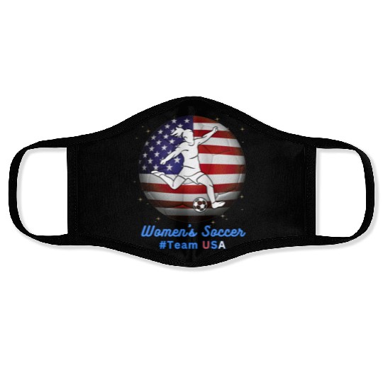 Women's Soccer #Team USA - watch women's sports Face Masks