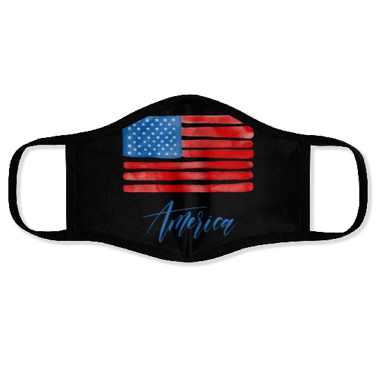 American Flag Face Masks