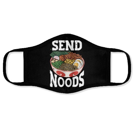 Send Noods Funny Japanese Ramen Noodle Face Masks