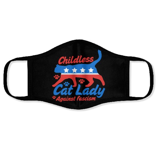 Childless cat Lady 2024 election campaign Face Masks