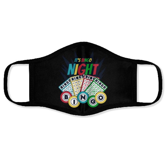 It's Bingo Night Caller Daubers Professional Bingo Face Masks