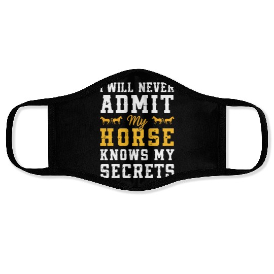 Cowboy Lifestyle Western Theme with Horses and Face Masks