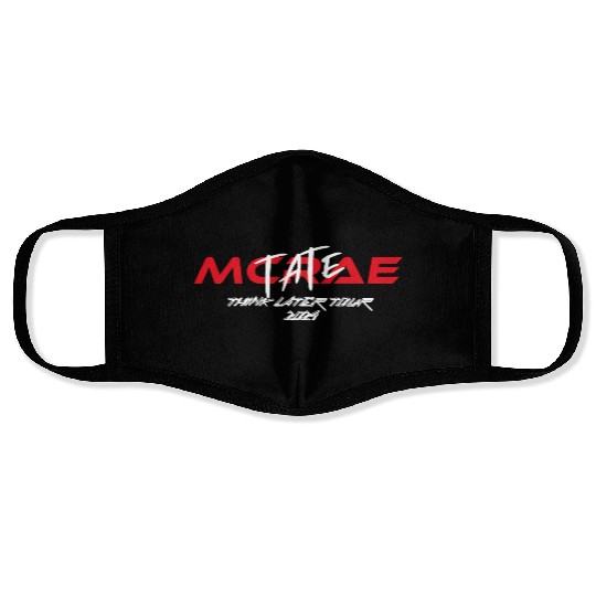 Tate McRae V5 Think Later Tour Face Masks
