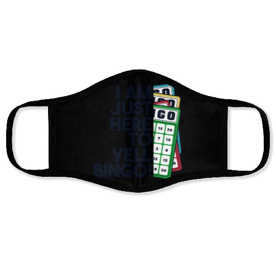 Just Here To Yell Bingo Professional Caller Face Masks