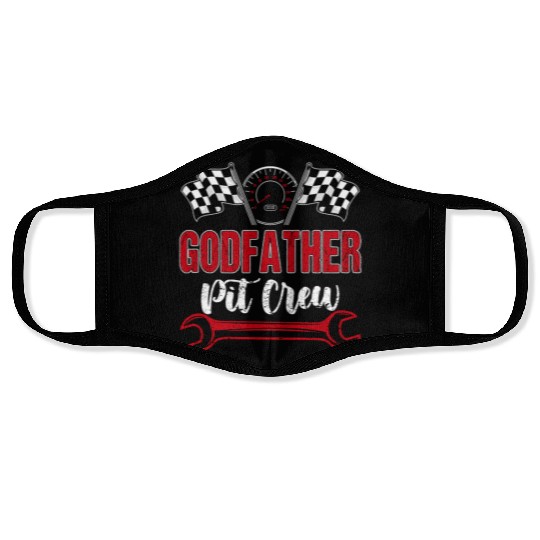 Godfather Pit Crew Birthday Racing Car Face Masks