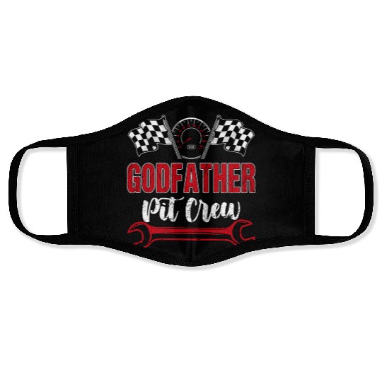 Godfather Pit Crew Birthday Racing Car Face Masks