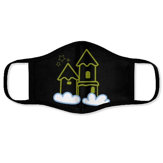 Castle Dream of a Newborn Baby Face Masks