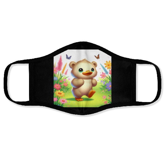 The bear-duck Face Masks