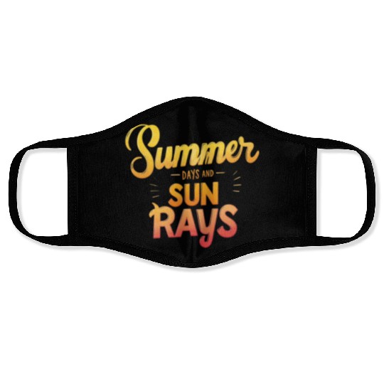 Summer Days and Sun Rays Face Masks