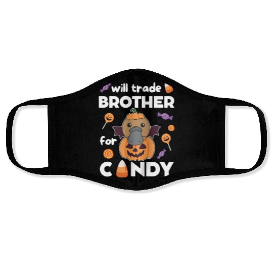 Platypus Halloween Trade Brother For Candy Face Masks