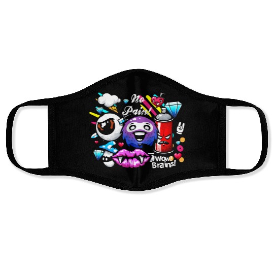 Graffiti Sprayer Breakdance Painting Face Masks