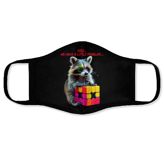 Rubik's Cube and Raccoon Face Masks a small problem