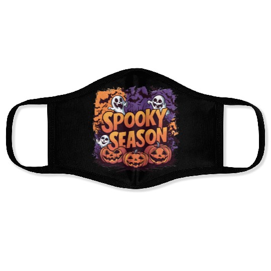 Spooky Season Vibes Face Masks