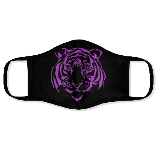 Pink Liger Head Tiger Lion Cross Hybrid Animal Face Masks