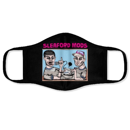 Sleaford Mods Punk Rock Design Face Masks