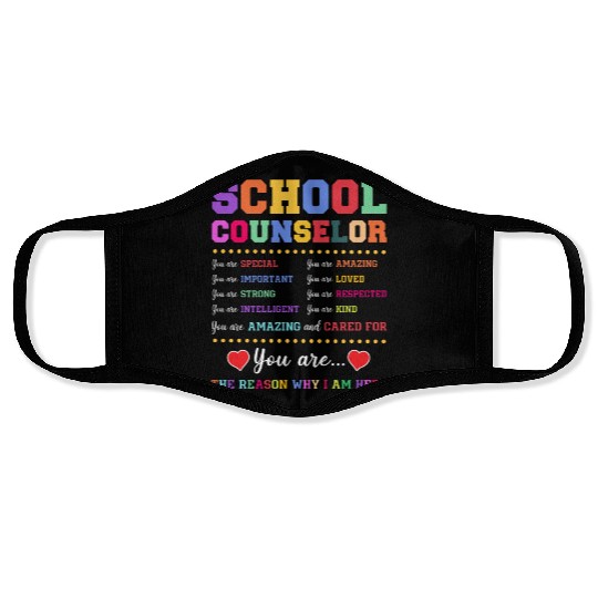 School Counselor School Counselor Face Masks