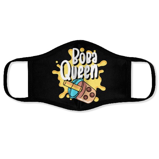 Kawaii Milk Tea Tea Balls Face Masks