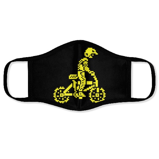 BMX Bike Bandits ZX Spectrum 8-bit Face Masks