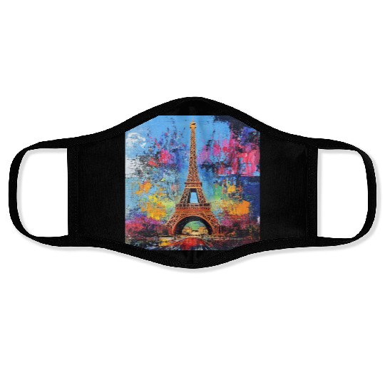 Paris-Eiffel Tower Face Masks