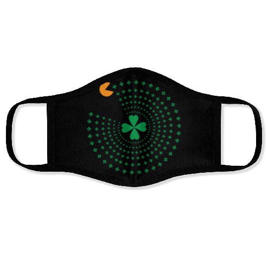 St Patrick Pacman Face Masks