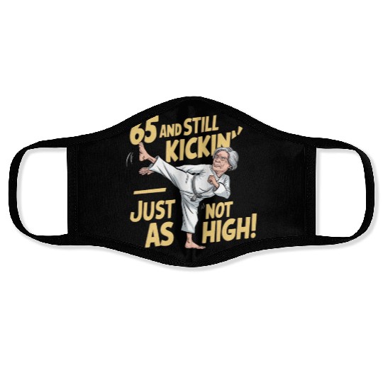 65th Birthday Face Masks