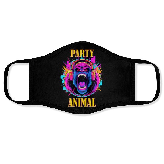 Party Animal Gorilla Style - Face Masks Design