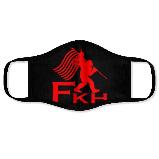 Bigfoot FKH Flag LIKE US ON FACEBOOK # Face Masks