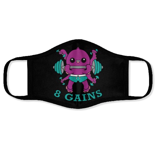 Octopus and 8 Gains Face Masks
