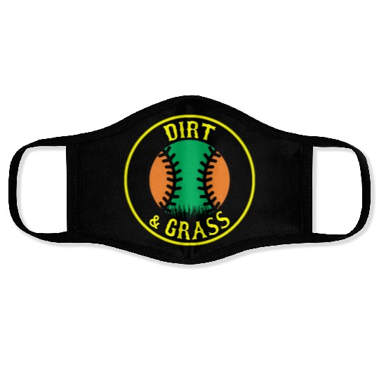 Dirt & Grass Baseball/Softball #2 Face Masks