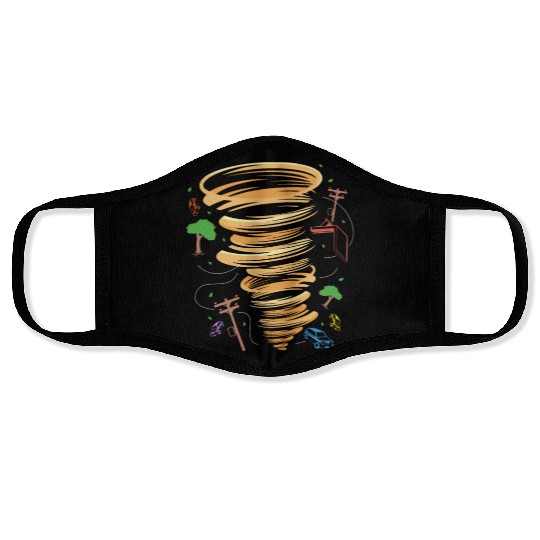 Funny Meteorologist Storm Weather Forecasting Face Masks